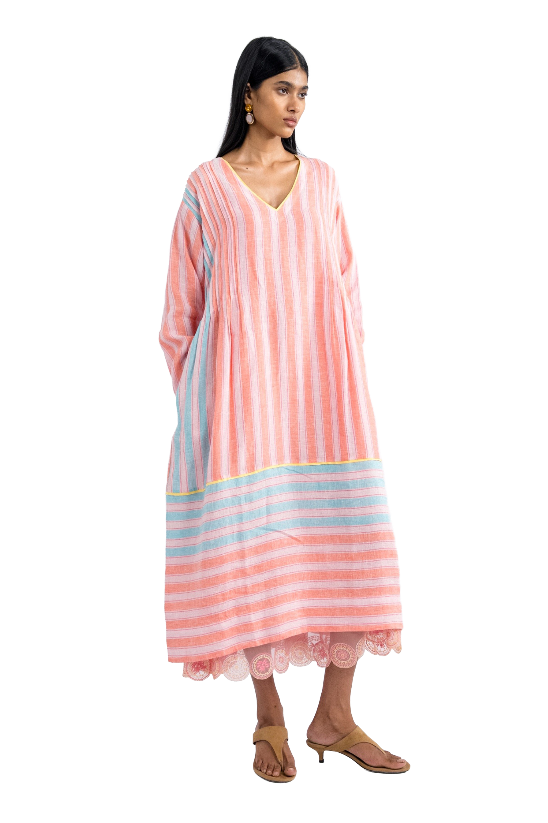 ALUM V NECK DRESS
