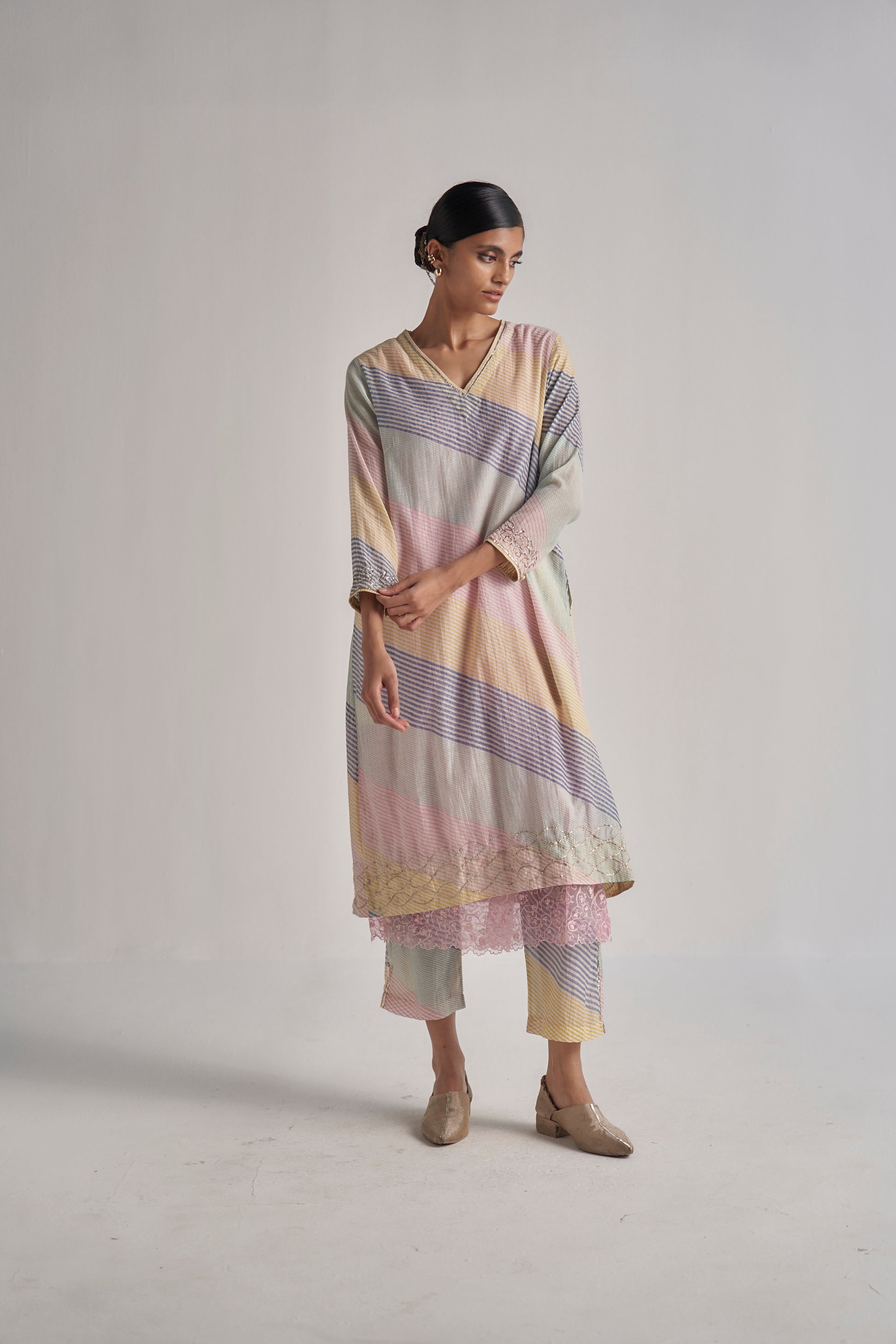 V-NECK ORANE SET