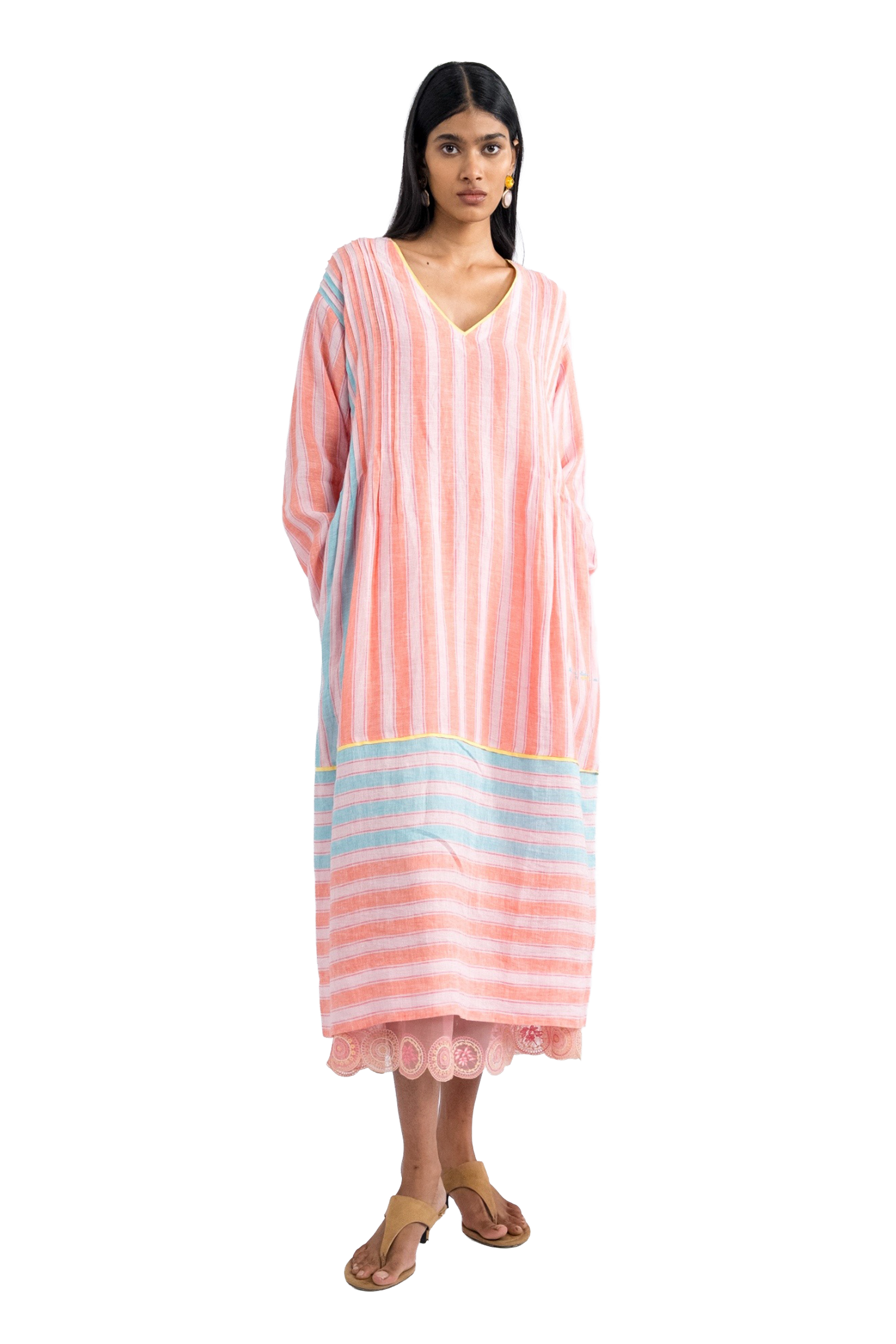 ALUM V NECK DRESS